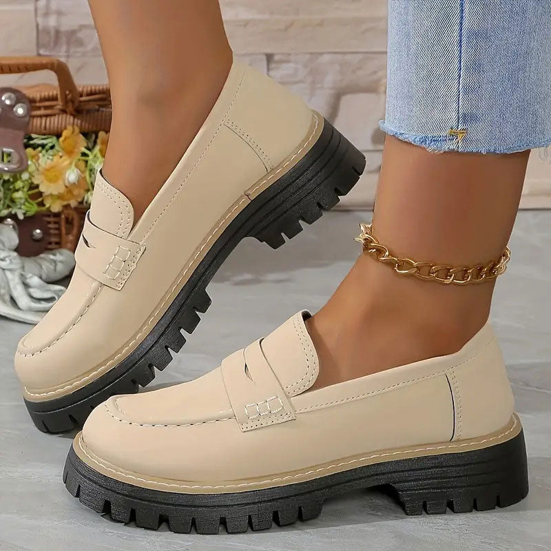 Women's Orthopedic Loafers – Platform Penny Slip-On Shoes