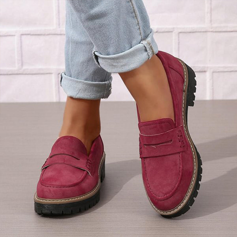 Women's Orthopedic Loafers – Platform Penny Slip-On Shoes