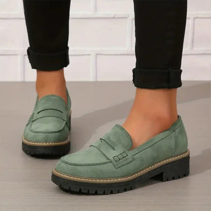 Women's Orthopedic Loafers – Platform Penny Slip-On Shoes