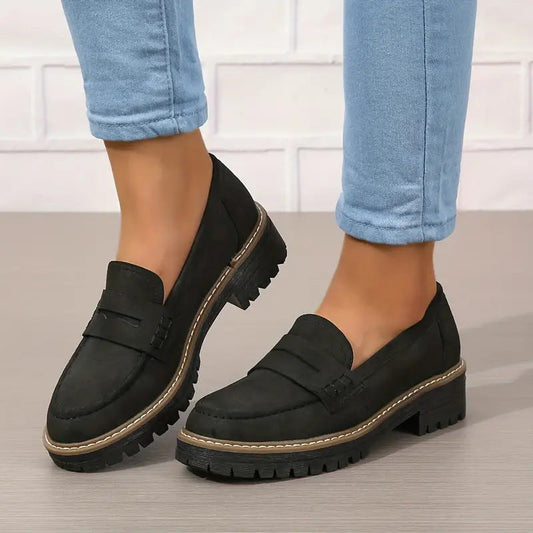 Women's Orthopedic Loafers – Platform Penny Slip-On Shoes