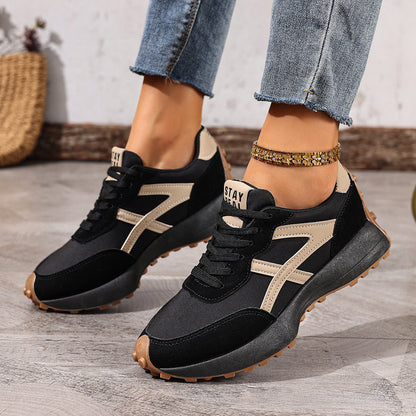 Women's Orthopedic Sneakers – Lightweight Lace-Up Casual Trainers