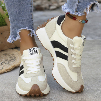 Women's Orthopedic Sneakers – Lightweight Lace-Up Casual Trainers