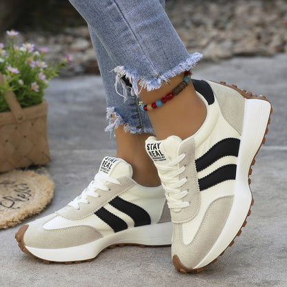 Women's Orthopedic Sneakers – Lightweight Lace-Up Casual Trainers