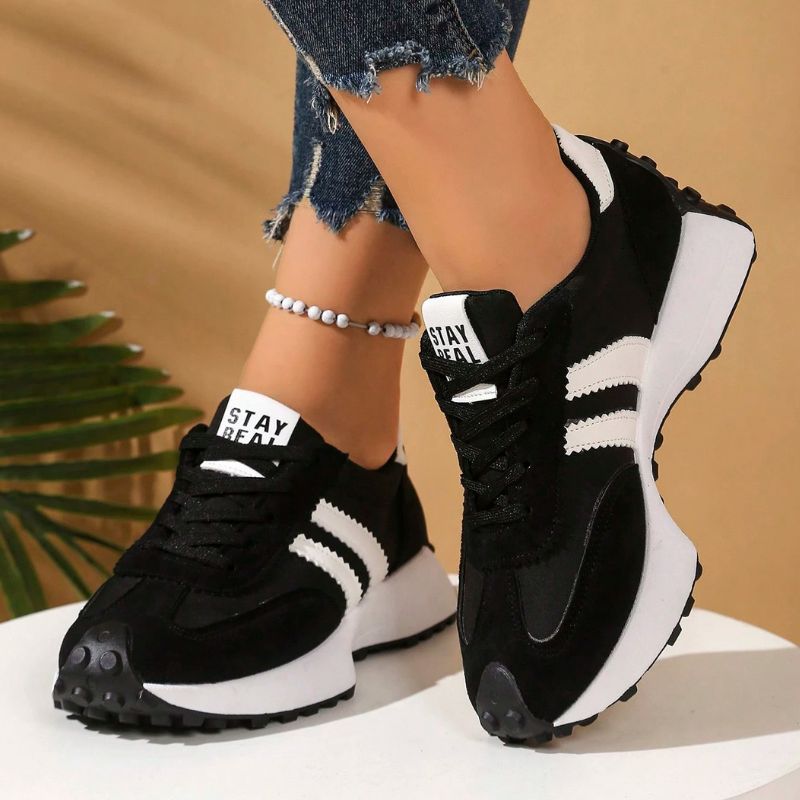 Women's Orthopedic Sneakers – Lightweight Lace-Up Casual Trainers