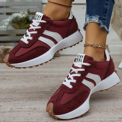 Women's Orthopedic Sneakers – Lightweight Lace-Up Casual Trainers