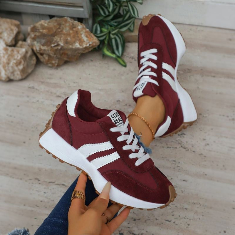 Women's Orthopedic Sneakers – Lightweight Lace-Up Casual Trainers