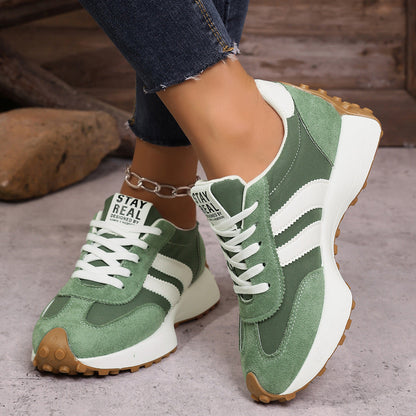 Women's Orthopedic Sneakers – Lightweight Lace-Up Casual Trainers