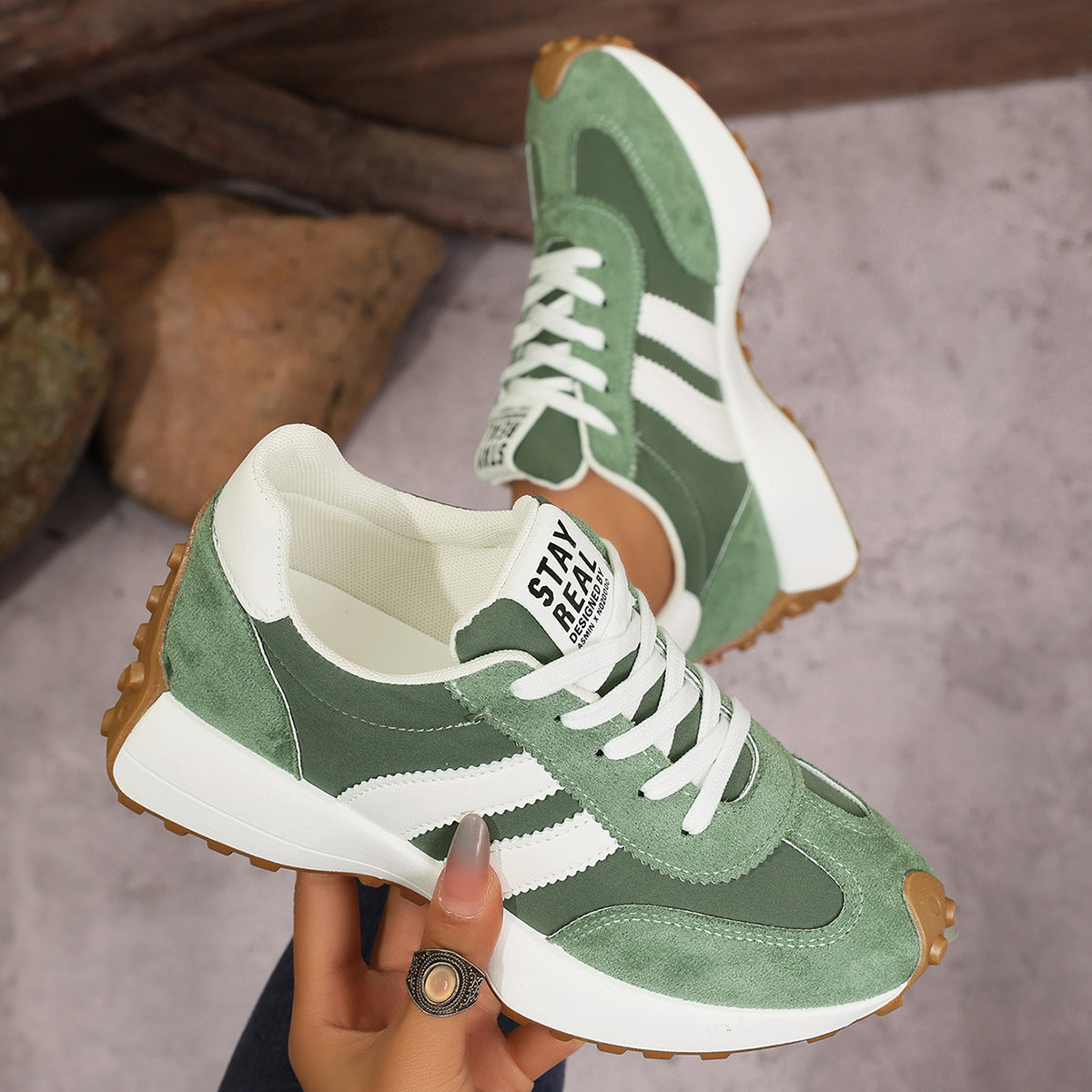 Women's Orthopedic Sneakers – Lightweight Lace-Up Casual Trainers