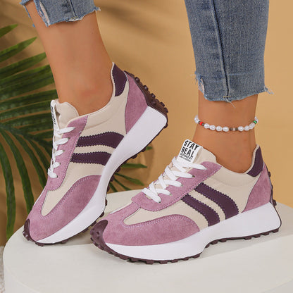 Women's Orthopedic Sneakers – Lightweight Lace-Up Casual Trainers