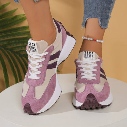 Women's Orthopedic Sneakers – Lightweight Lace-Up Casual Trainers