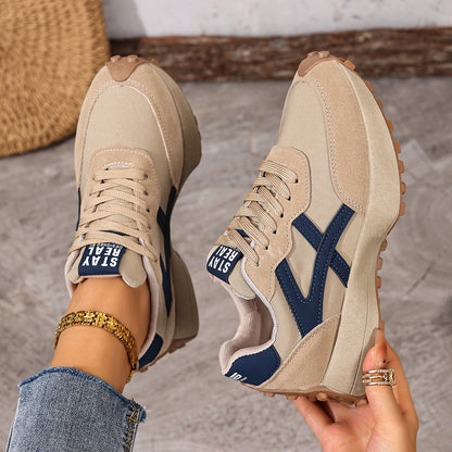 Women's Orthopedic Sneakers – Lightweight Lace-Up Casual Trainers