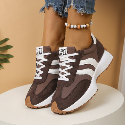 Women's Orthopedic Sneakers – Lightweight Lace-Up Casual Trainers