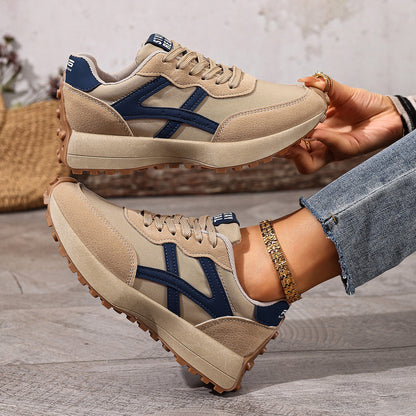 Women's Orthopedic Sneakers – Lightweight Lace-Up Casual Trainers