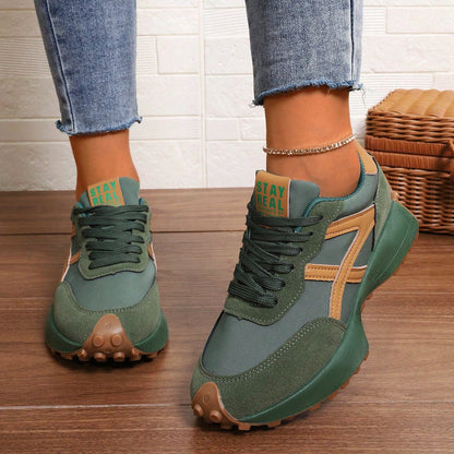 Women's Orthopedic Sneakers – Lightweight Lace-Up Casual Trainers