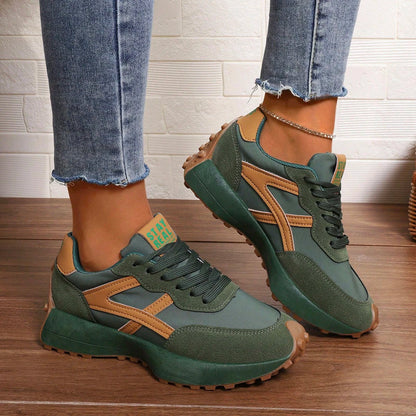 Women's Orthopedic Sneakers – Lightweight Lace-Up Casual Trainers