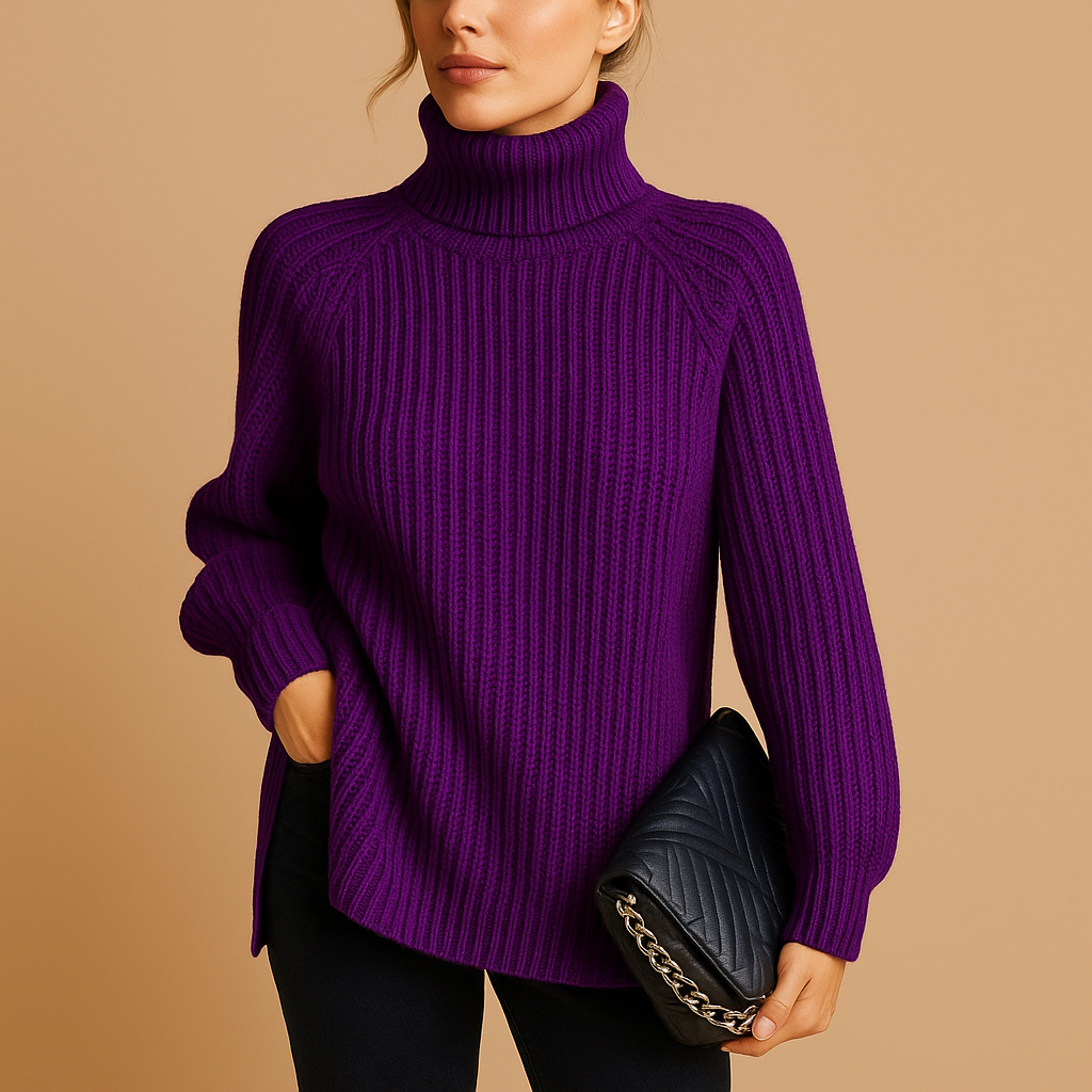 Women's Sweaters – Turtleneck Knit Sweater