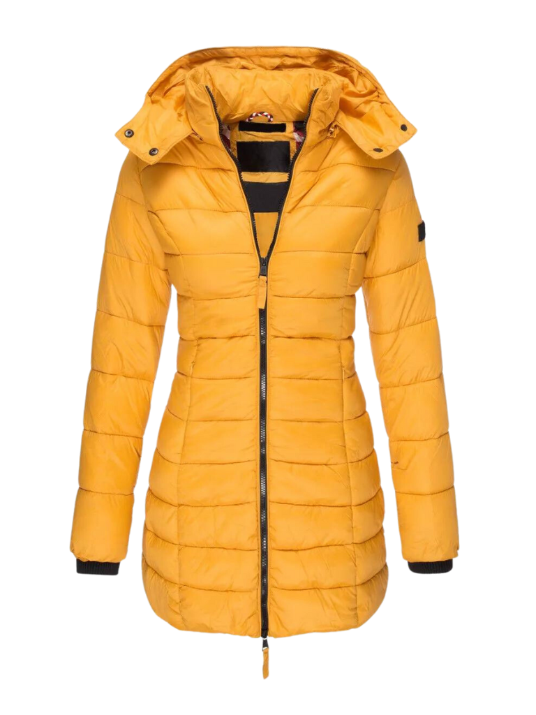 Women's Trench Coat – Hooded Quilted Puffer Coat