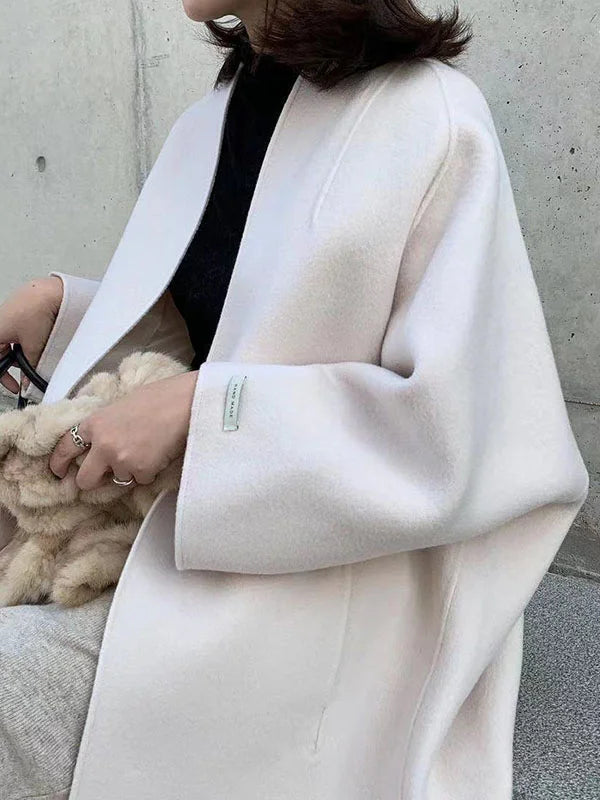 Women's Trench Coat – Long Open Front Coat