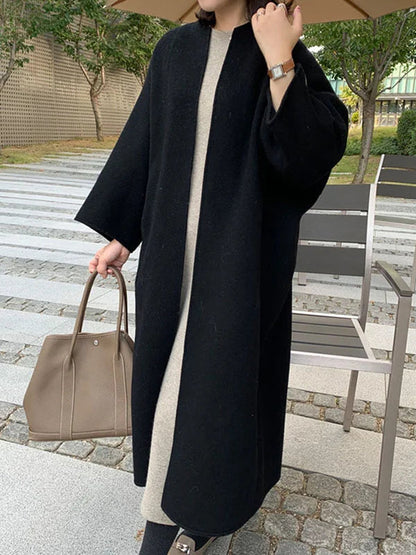 Women's Trench Coat – Long Open Front Coat