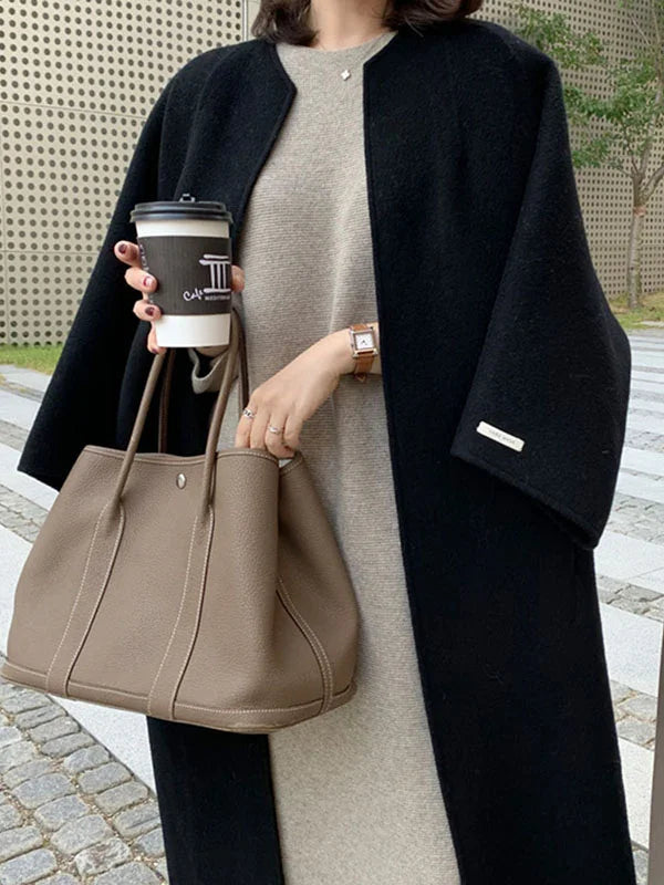 Women's Trench Coat – Long Open Front Coat