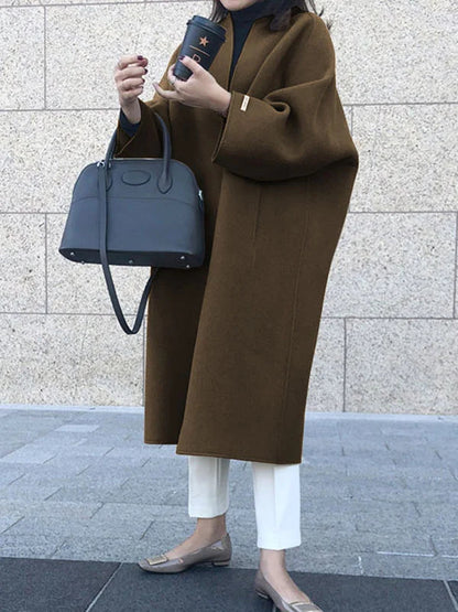 Women's Trench Coat – Long Open Front Coat