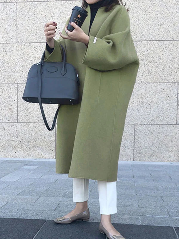 Women's Trench Coat – Long Open Front Coat