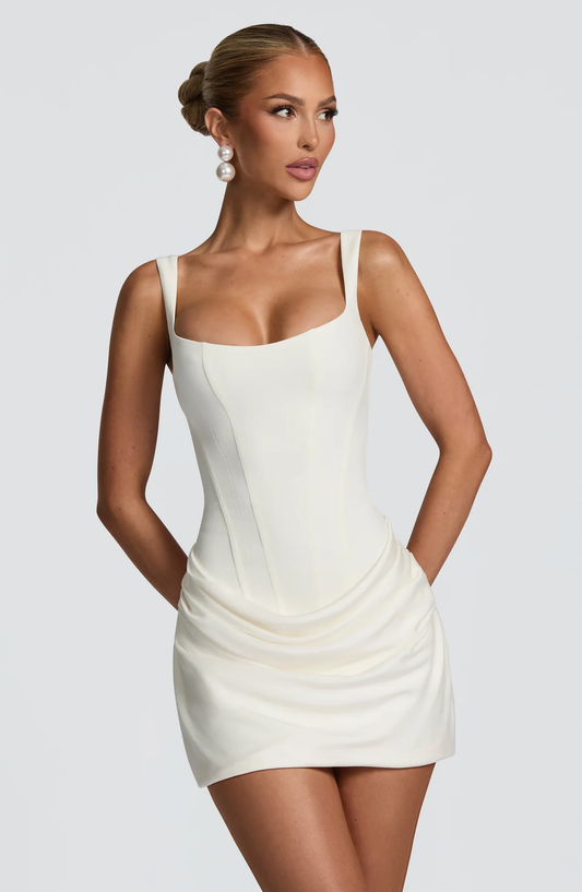 Women's Wedding Guest Dress – Corset Mini Dress