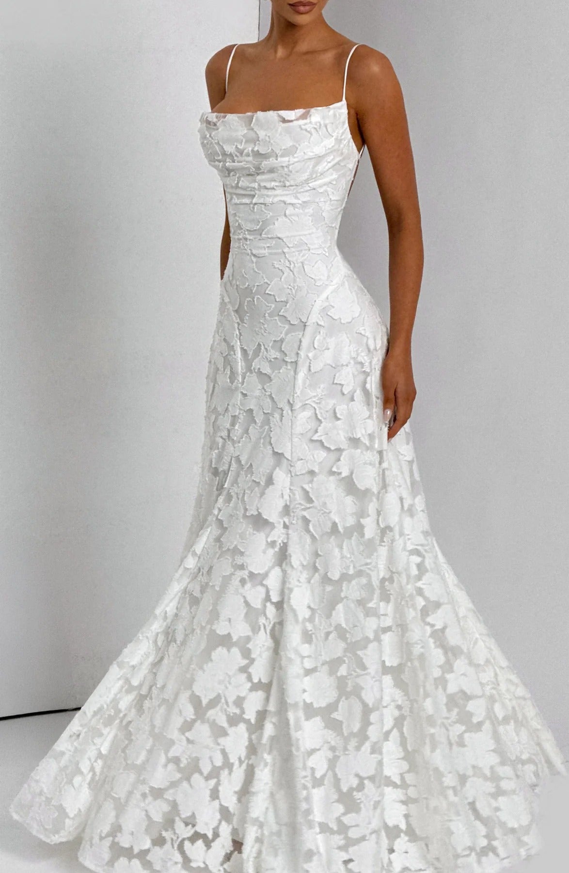Women's Wedding Guest Dress – Floral Sleeveless Maxi Dress