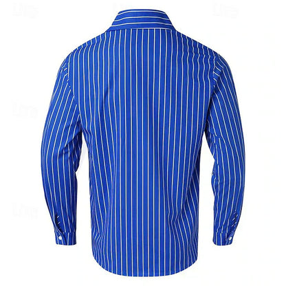 Luke - Striped Button-Up Shirt
